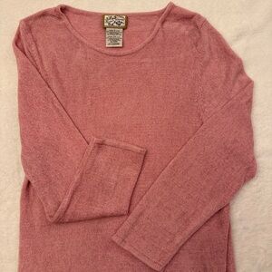 Heirloom Collectables Soft Pink Knit Sweater Top women’s small